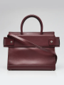 Gucci Givenchy Burgundy Smooth Calfskin Leather Medium Horizon Tote Bag